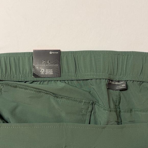 NWT Eddie Bauer Women’s Green Traveler Ankle Pants UPF 50 (XXL) Hiking Outdoor - Picture 11 of 16